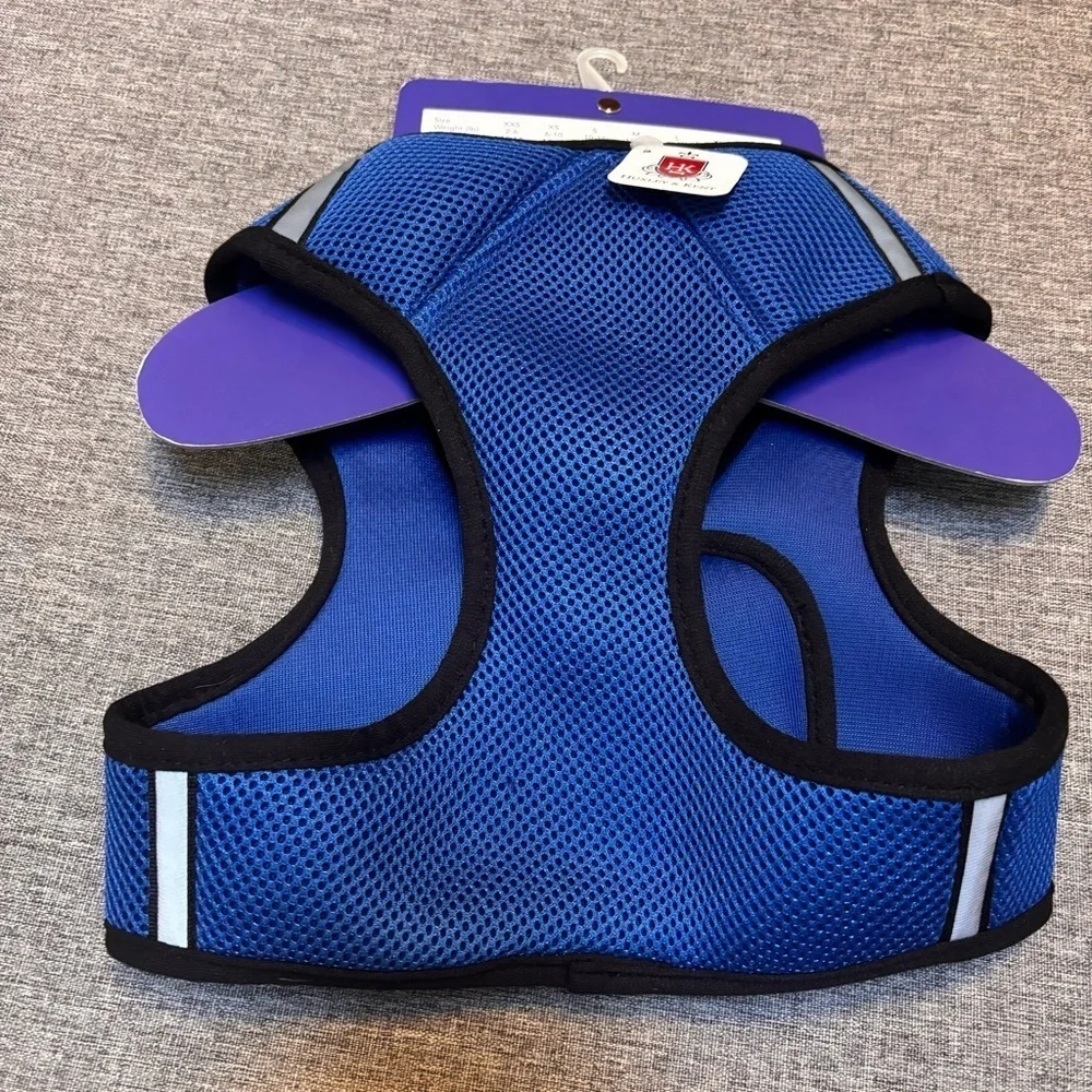 Blue (Extra-Large, 35-50lbs) | Easy Control Step-in Mesh Vest Harness for Dogs